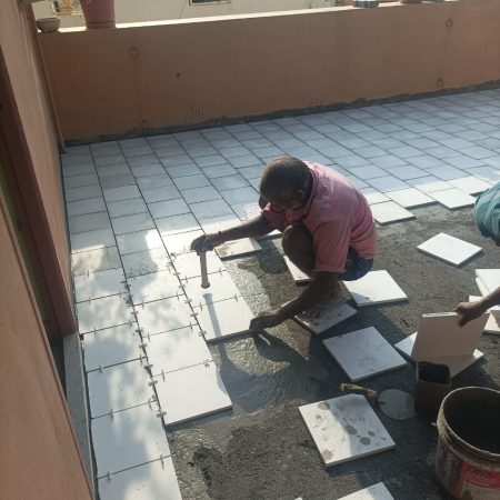 Roof Tiles Laying